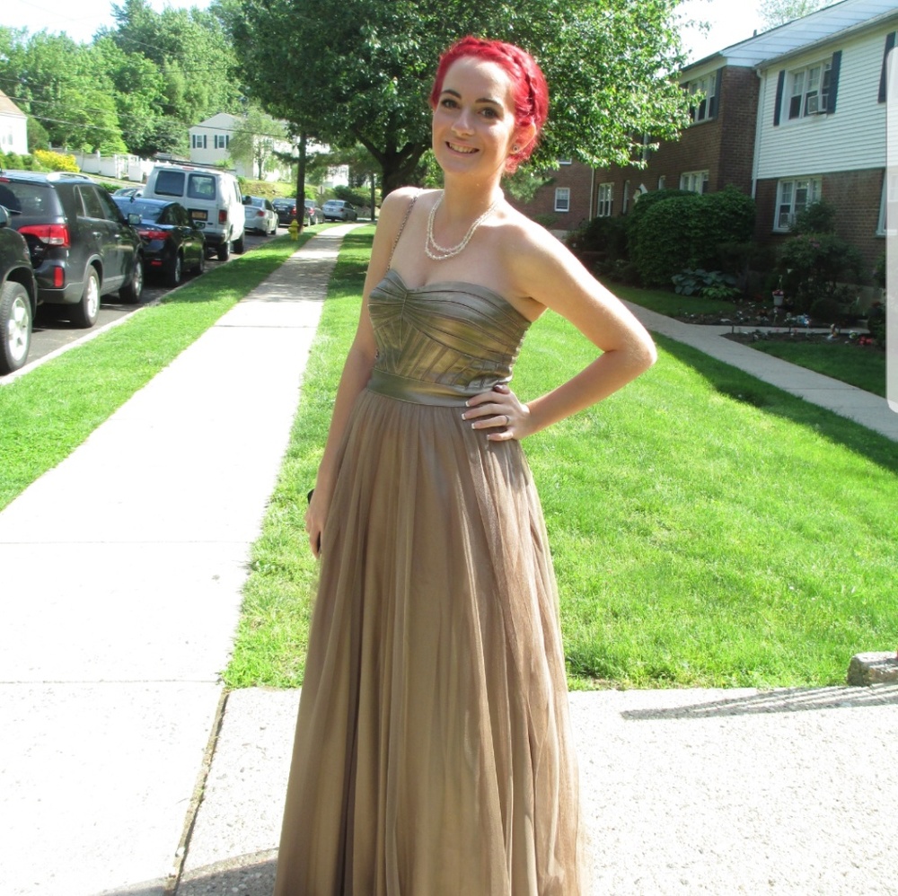 Strapless Prom Gown